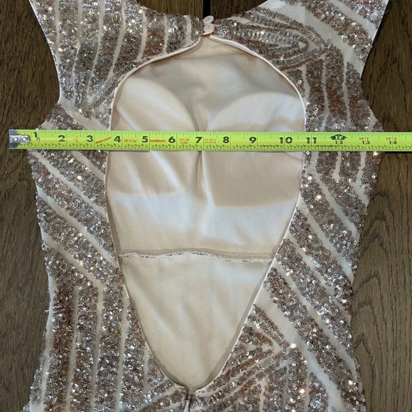 Eureka Mermaid Rose Gold Sequin Dress Women’s Size XS Prom Wedding Formal - Picture 9 of 9